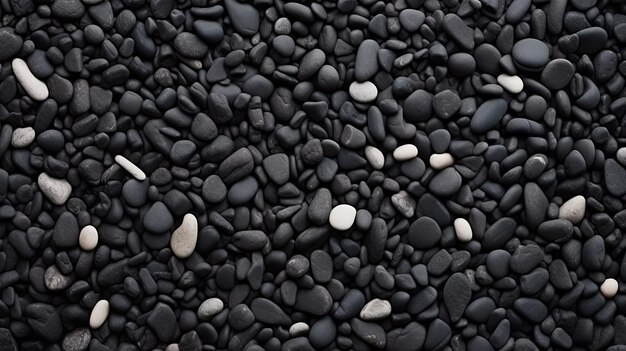 Exquisite black pebbles from the seashore