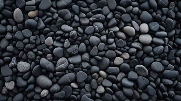 Exquisite black pebbles from the seashore