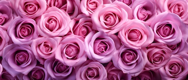 Photo exquisite closeup of pink roses