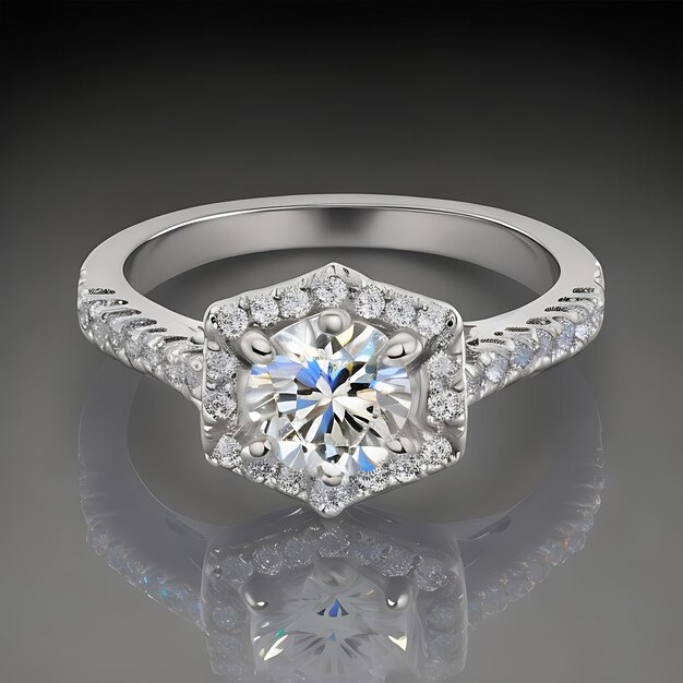 The Exquisite Diamond Adorned Luxury Ring Generated by AI