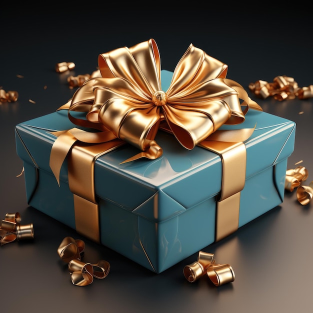 Exquisite Elegance 3D Rendering of a Luxury Gift for Special Days