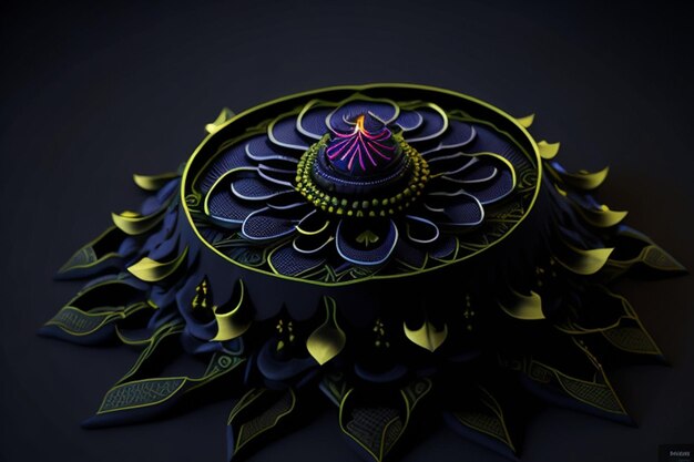 Exquisite and exotic Diwali designs full of light and color with mandala