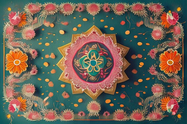 Exquisite and exotic Diwali designs full of light and color with mandala