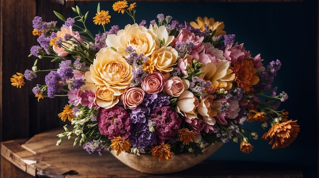 An exquisite flower bouquet