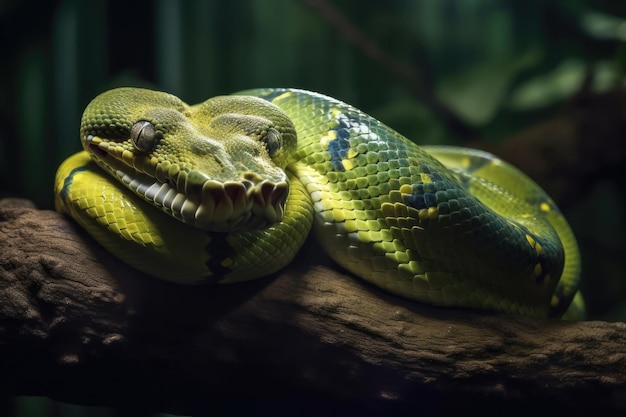 Exquisite Green Tree Python