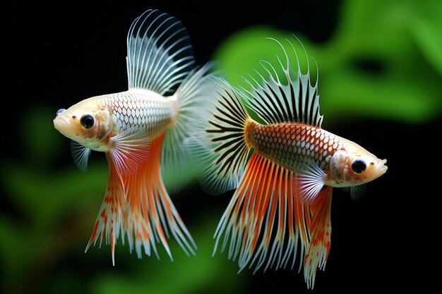 Exquisite Guppy Fish in Planted Aquarium