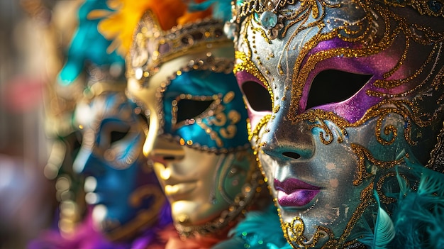 Exquisite Mardi Gras Carnival Masks