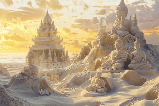 Exquisite sand sculptures on sunkissed beaches oct