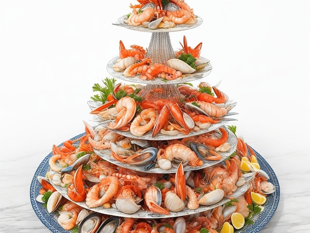 Exquisite Seafood Tower