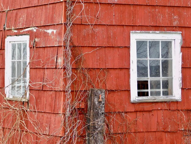 Exterior of abandoned house