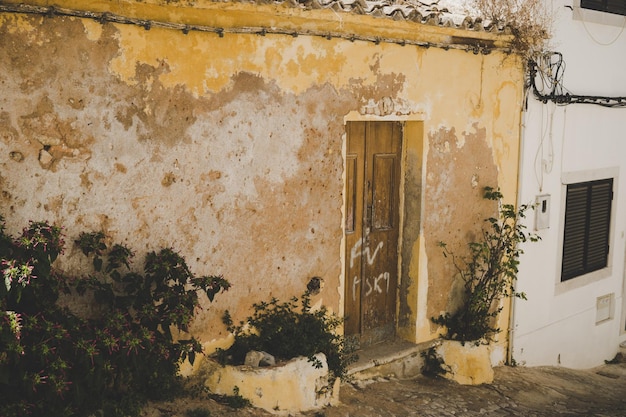 Exterior of abandoned house