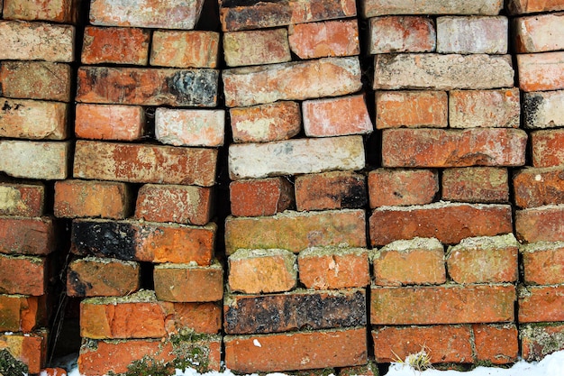 Fondo esteriore di struttura del muro di mattoni