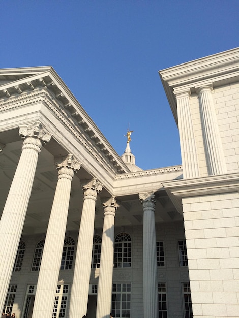 Photo exterior of chimei museum against clear blue sky