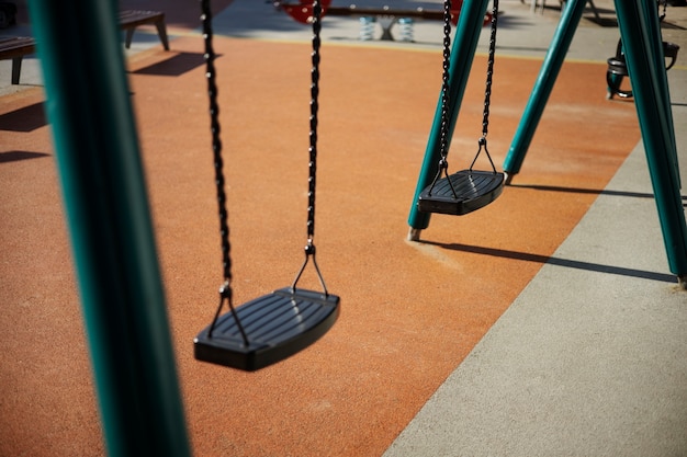 Photo exterior clean playground for kids