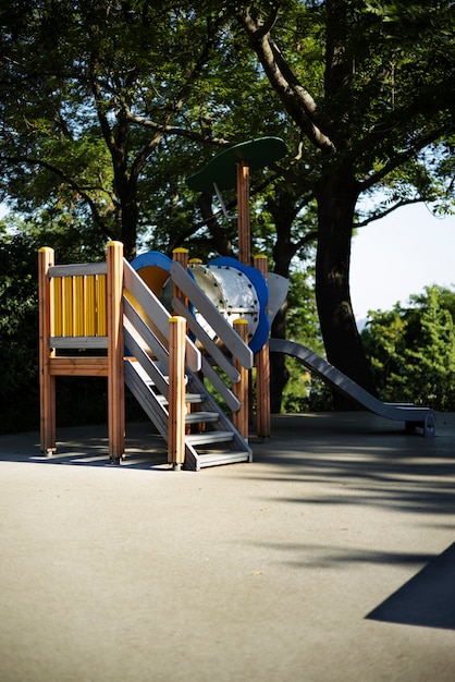 Photo exterior clean playground for kids