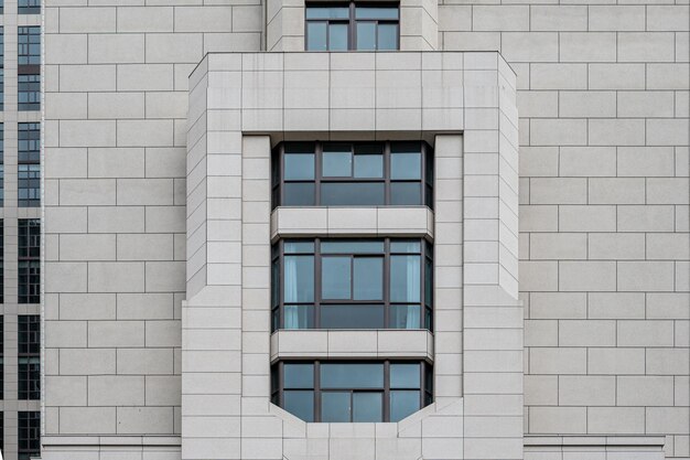 Photo the exterior facade of a modern building