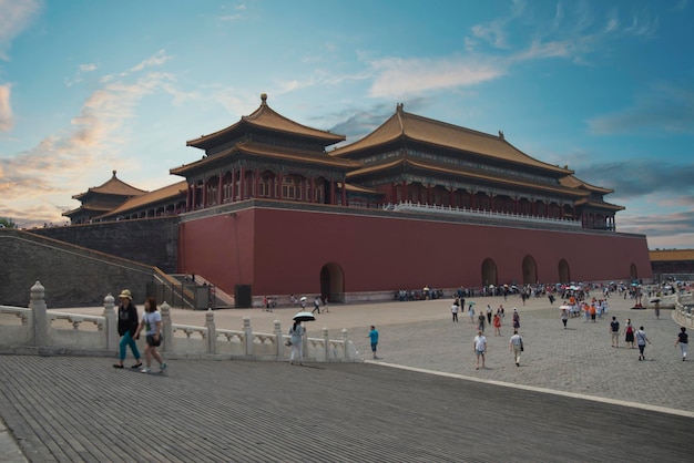 Exterior of the Forbidden City in Beijing
