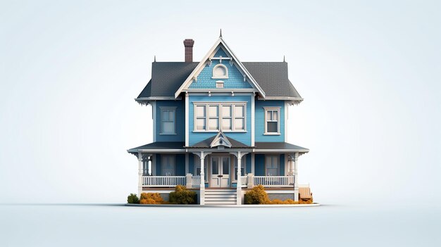 exterior house isolated icon vector illustration made by generative AI