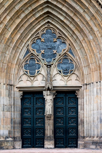 Foto esterno della cattedrale di magdeburgo