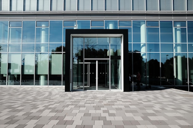 exterior of modern building