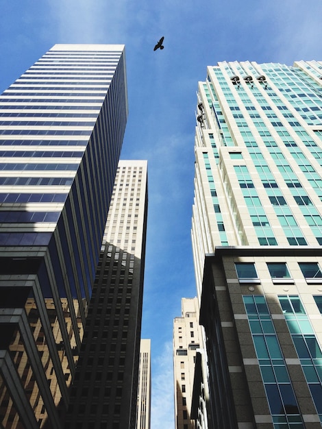 Exterior of modern buildings against sky