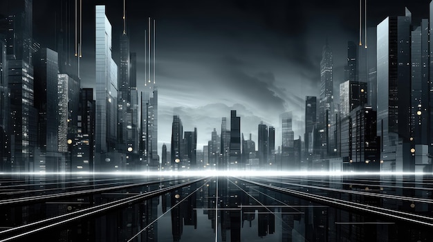 Exterior modern grey city background