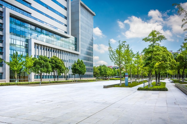 Exterior of a modern office building