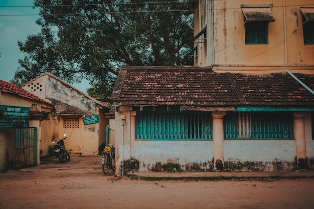 Photo exterior of old building