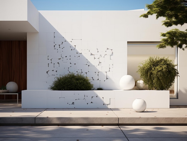 Exterior render wall white stucko different exterior design wall