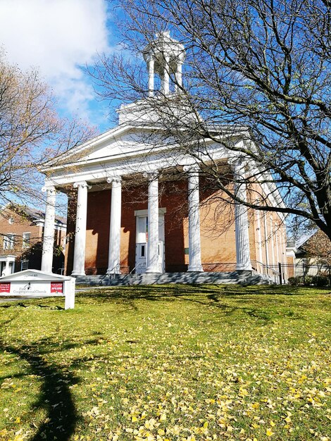 Photo exterior of temple against sky