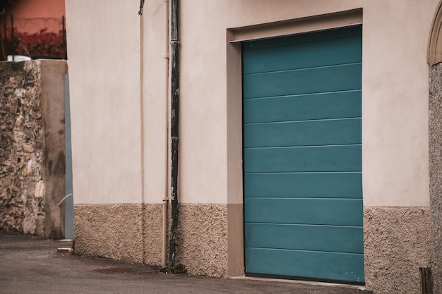 Exterior view of a beautiful house with garage gate