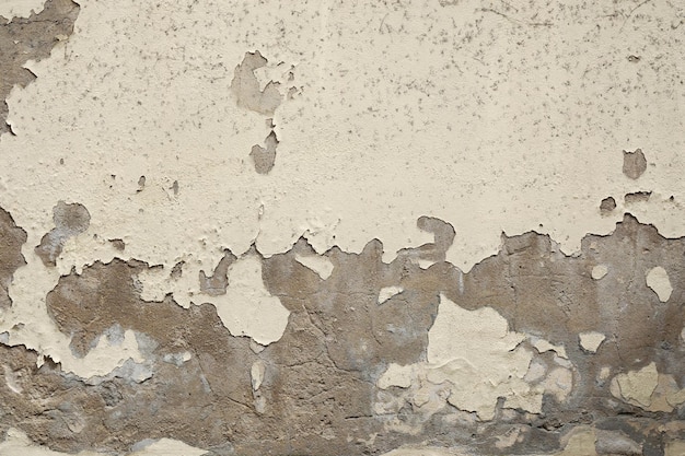 Exterior wall background with peeling paint