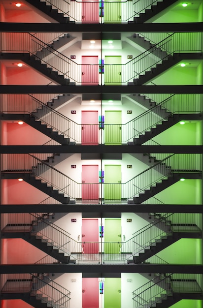 External safety Stairs at night