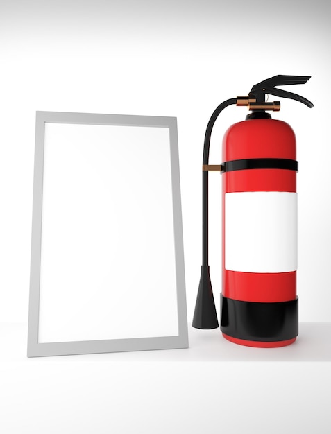 Photo extinguisher with empty frame