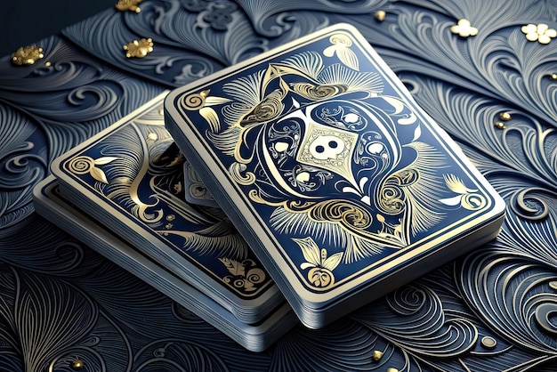 Extreem luxe en realistische poker en blackjack speelkaarten