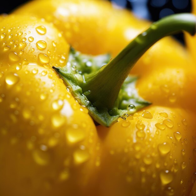 Extreme close-up foto van een paprika