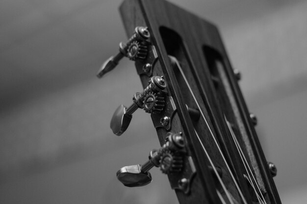 Photo extreme close-up of musical instrument