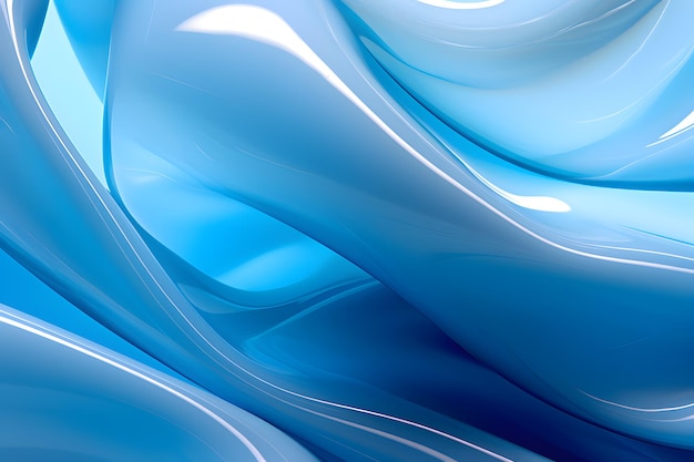 экстремальный близкий фон с абстрактной голубой гелевой водяной волной