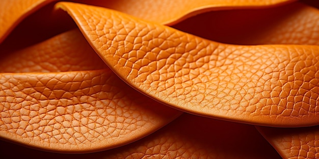 Extreme closeup leather with orange peel wide angle texture photo