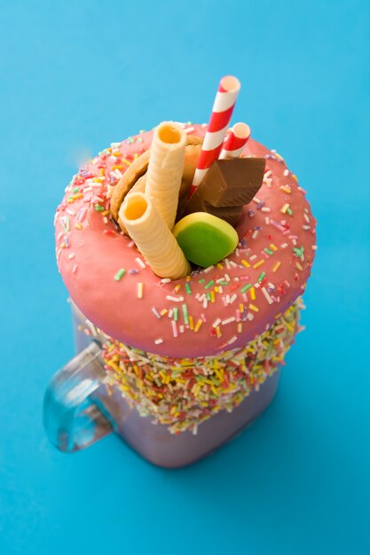 Extreme milkshake or freak shake 