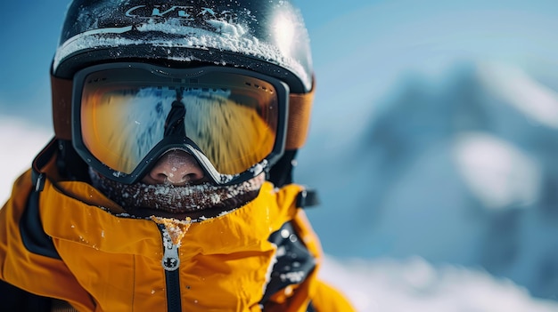 Extreme sport instructeur in sportieve en duurzame uitrusting