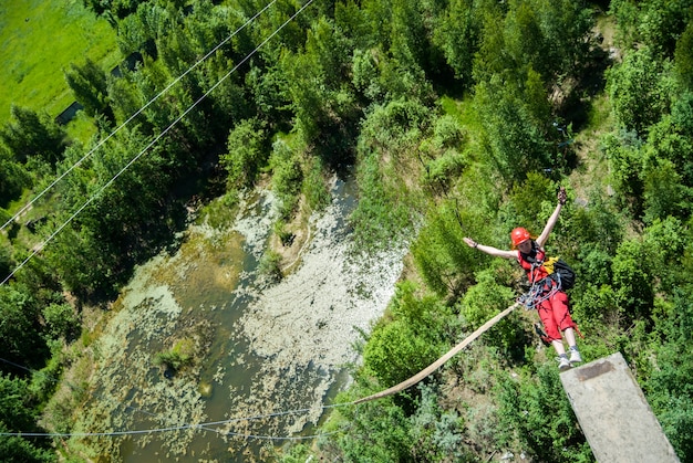 Extreme sports Ropejumping