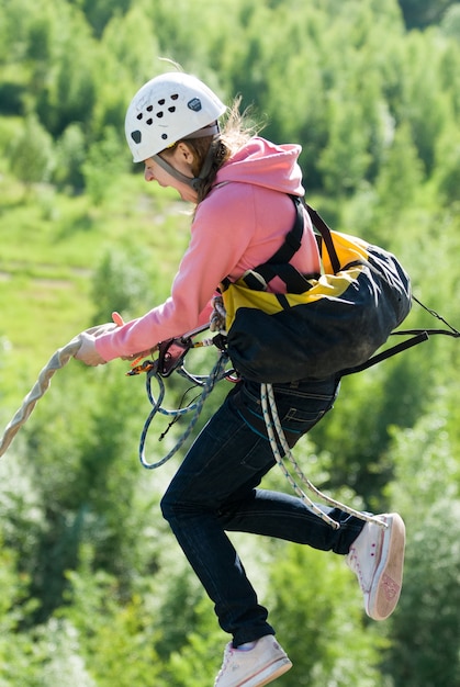 Extreme sports Ropejumping