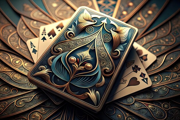 Extremely luxurious and realistic poker and blackjack playing cards
