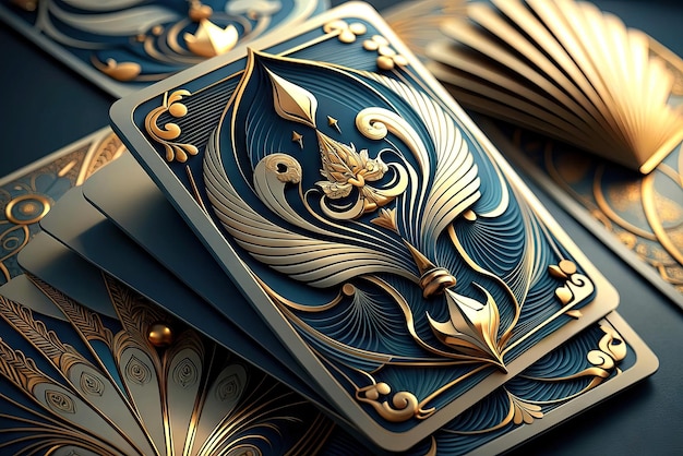 Extremely luxurious and realistic poker and blackjack playing cards