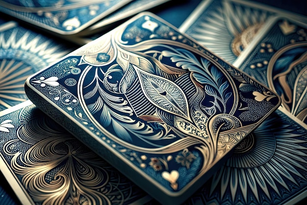 Extremely luxurious and realistic poker and blackjack playing cards