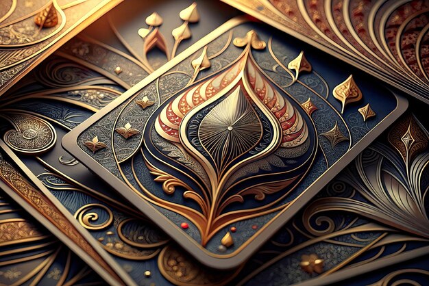 Extremely luxurious and realistic poker and blackjack playing cards