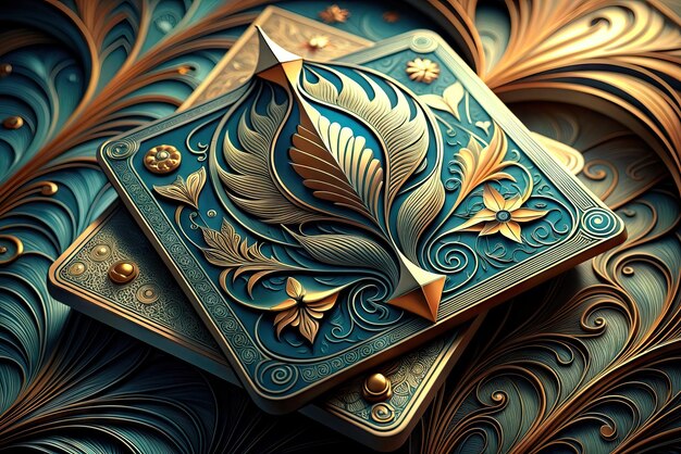 Extremely luxurious and realistic poker and blackjack playing cards