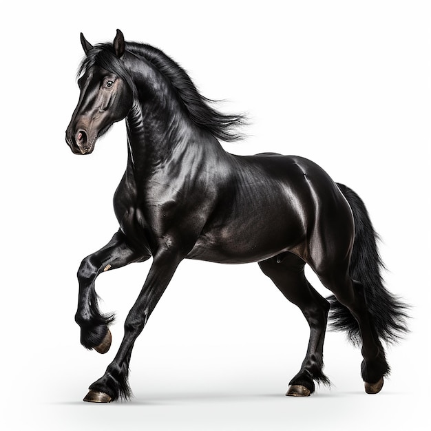 Exuberant Black Horse