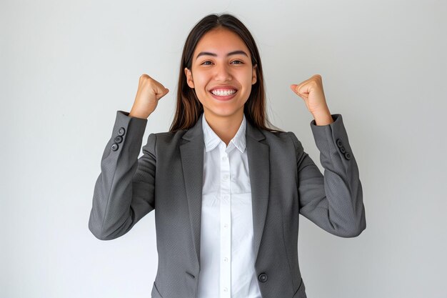 Exuberant Young Professional Celebrating Success